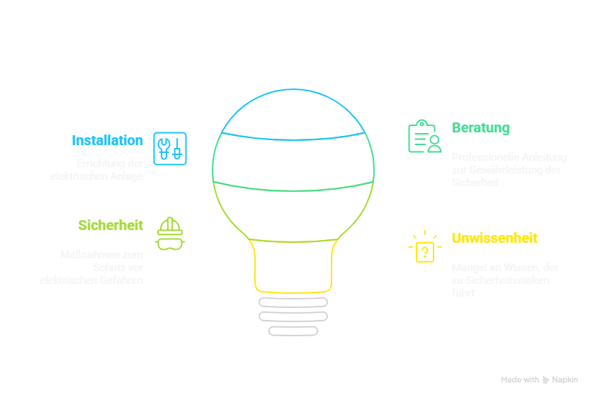 Grafik zum Thema Elektroinstallation